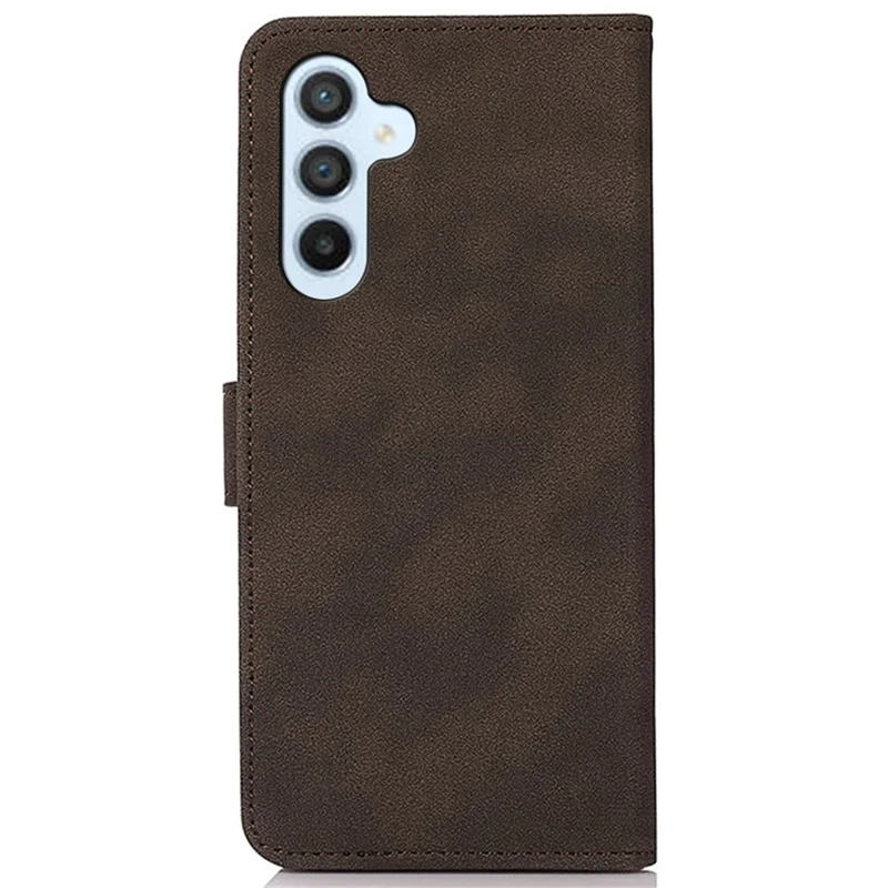 KHAZNEH For Samsung Galaxy A35 5G Case TPU+PU Leather Wallet Stand Protective Shell - Brown