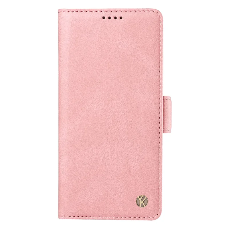 YIKATU YK-005 For Samsung Galaxy A25 5G (Global) (161.0 x 76.5 x 8.3mm) Case Folio Leather Wallet Phone Cover - Pink