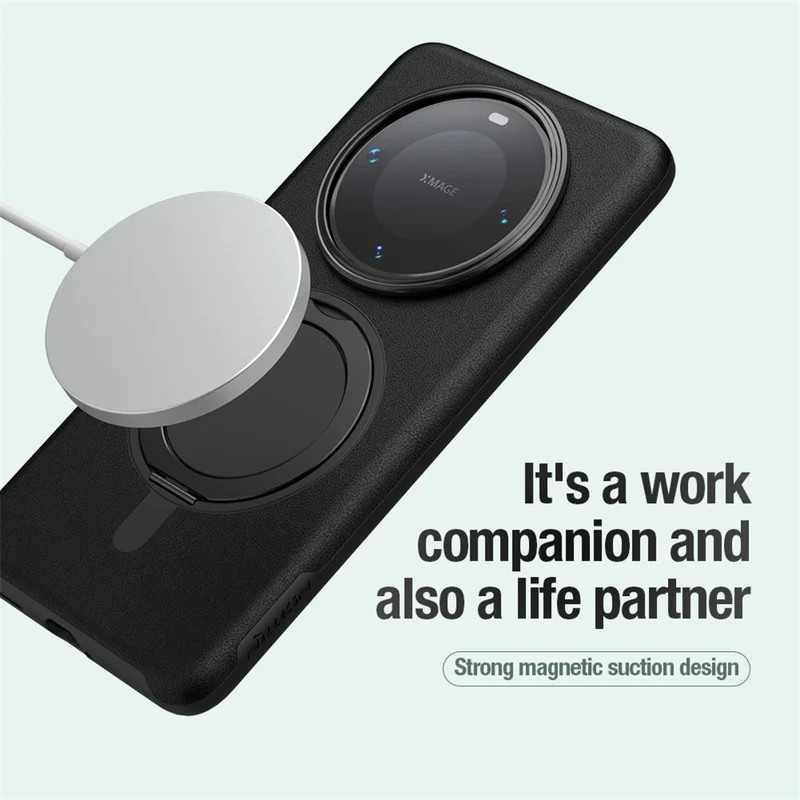 NILLKIN For Huawei Mate 60 Pro / Mate 60 Pro+ Phone Case Magnetic Kickstand Protective Cover - Green