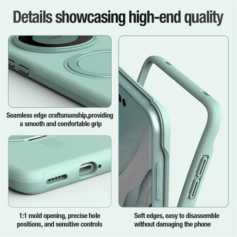 NILLKIN For Huawei Mate 60 Pro / Mate 60 Pro+ Phone Case Magnetic Kickstand Protective Cover - Green