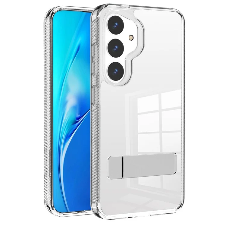 Funda protectora para Samsung Galaxy S24 con soporte G Style Series de TPU+Acrílico - Transparente