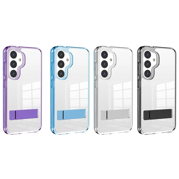 Funda protectora para Samsung Galaxy S24 con soporte G Style Series de TPU+Acrílico - Transparente