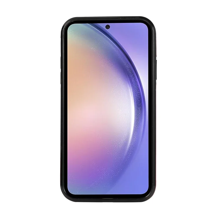 Für Samsung Galaxy A52 4G / A52s 5G / A52 5G Hülle Kartenfach PU-Leder Handyhülle mit Ständer - Schwarz