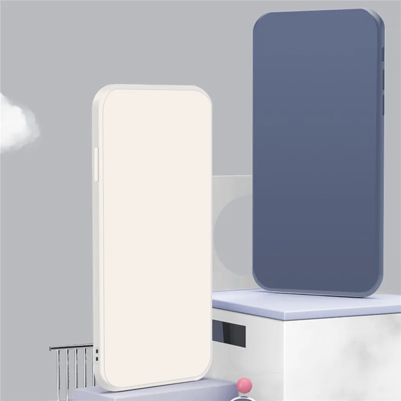 Pour Samsung Galaxy A35 5G Étui de téléphone TPU Absorber les chocs Couverture à bord droit - Beige