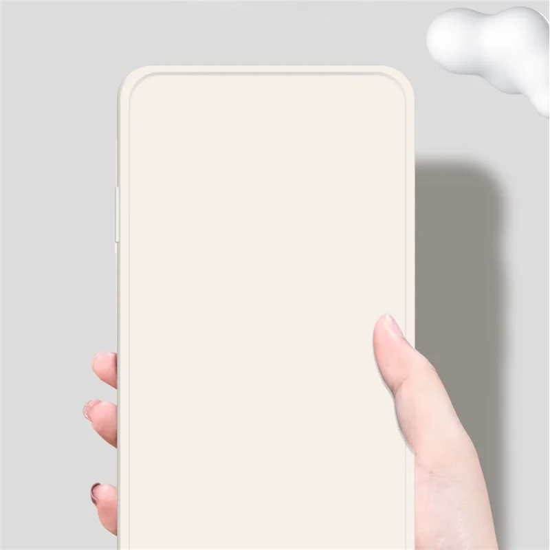 Para Samsung Galaxy A15 4G Straight Edge Case Soft Fiber Lining TPU Phone Cover - Beige