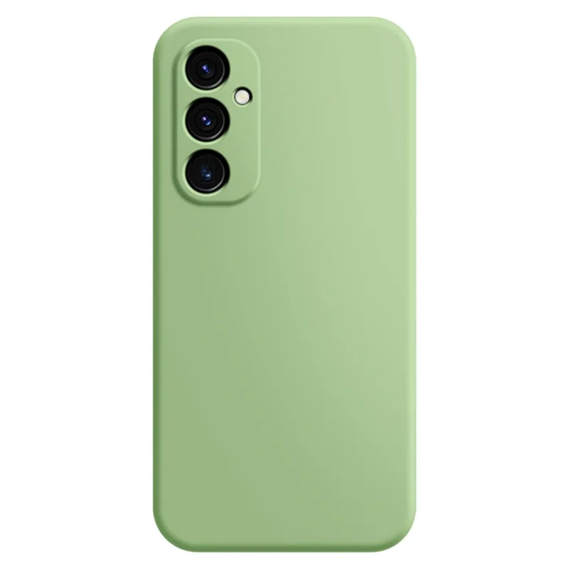 For Samsung Galaxy A15 4G Straight Edge Case Soft Fiber Lining TPU Phone Cover - Green