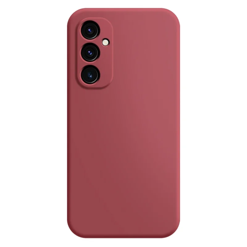 For Samsung Galaxy A15 4G Straight Edge Case Soft Fiber Lining TPU Phone Cover - Red
