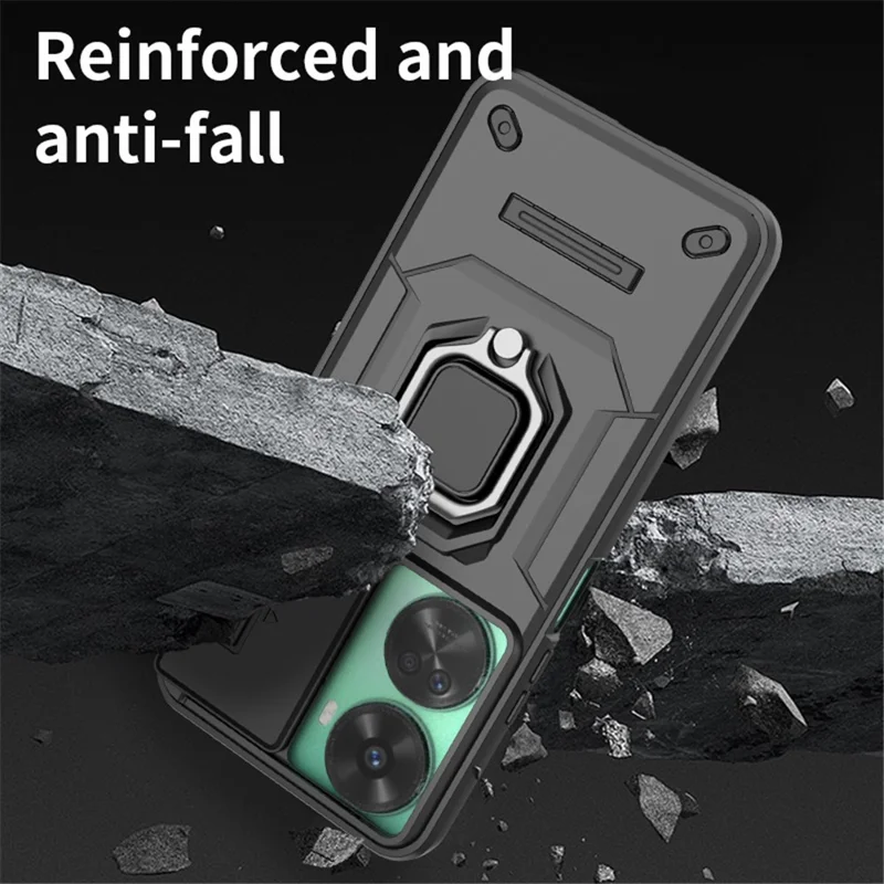 For Huawei nova 11 SE / nova 12 SE 4G Kickstand Phone Case with Slide Camera Cover - Purple