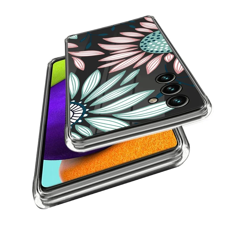 For Samsung Galaxy A15 4G Phone Case Slim Protective Soft TPU Pattern Cover - Sunflower
