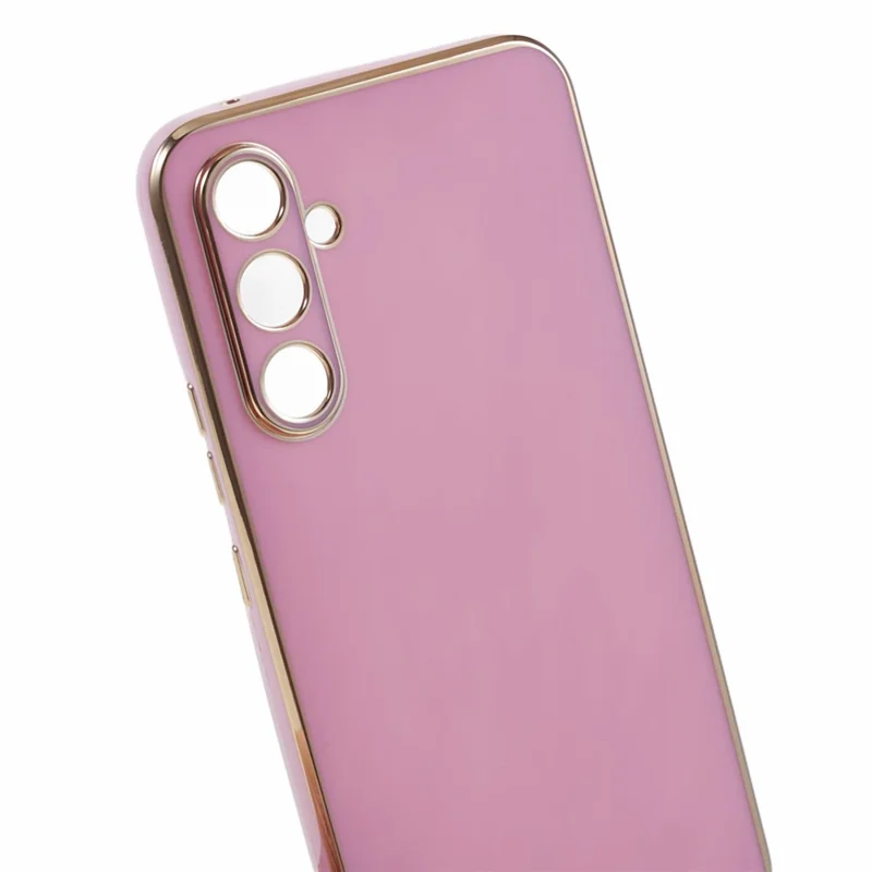 For Samsung Galaxy A15 4G / A15 5G Case Glossy 6D Electroplating TPU Protective Cover - Purple