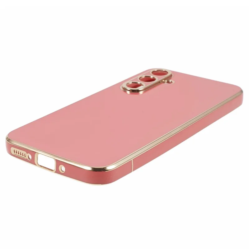 For Samsung Galaxy A15 4G / A15 5G Case Glossy 6D Electroplating TPU Protective Cover - Red