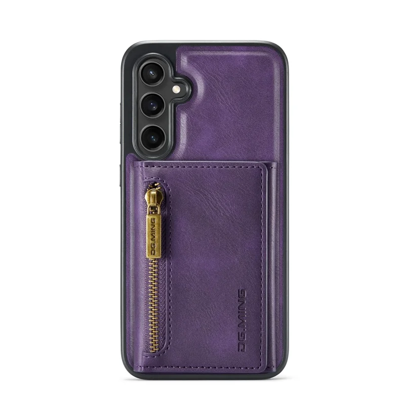 DG.MING M5 Series For Samsung Galaxy S23 FE Phone Case Magnetic Wallet Protective Cover - Purple
