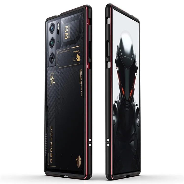 Для ZTE nubia Red Magic 9 Pro 5G / 9 Pro+ 5G Чехол-бампер для телефона - черный / красный