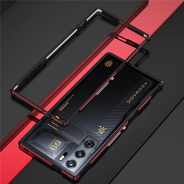 Для ZTE nubia Red Magic 9 Pro 5G / 9 Pro+ 5G Чехол-бампер для телефона - черный / красный