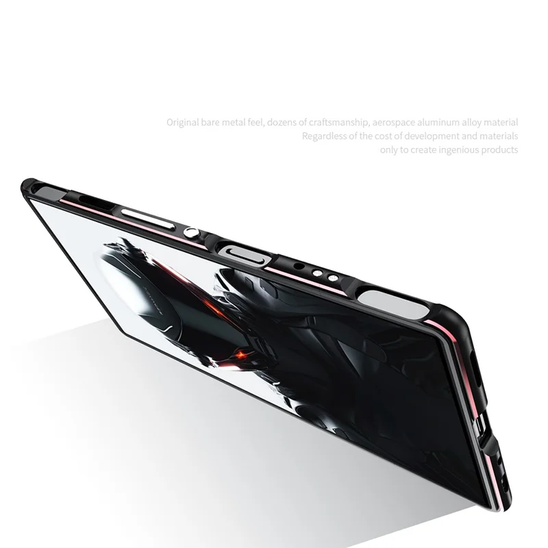 For ZTE nubia RedMagic 10 Pro+ 5G / 10 Pro 5G / 9 Pro 5G / 9 Pro+ 5G Bumper Case Phone Cover Frame - Black  /  Silver