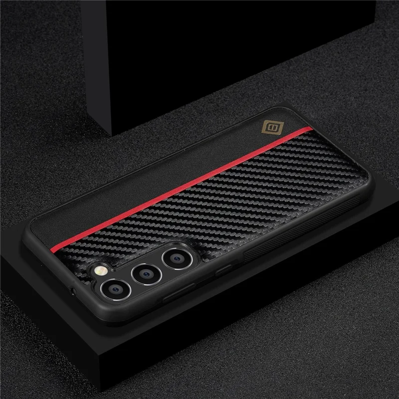 LC.IMEEKE voor Samsung Galaxy A15 5G / A15 4G telefoonhoesje met koolstofvezelstructuur beschermend hoesje