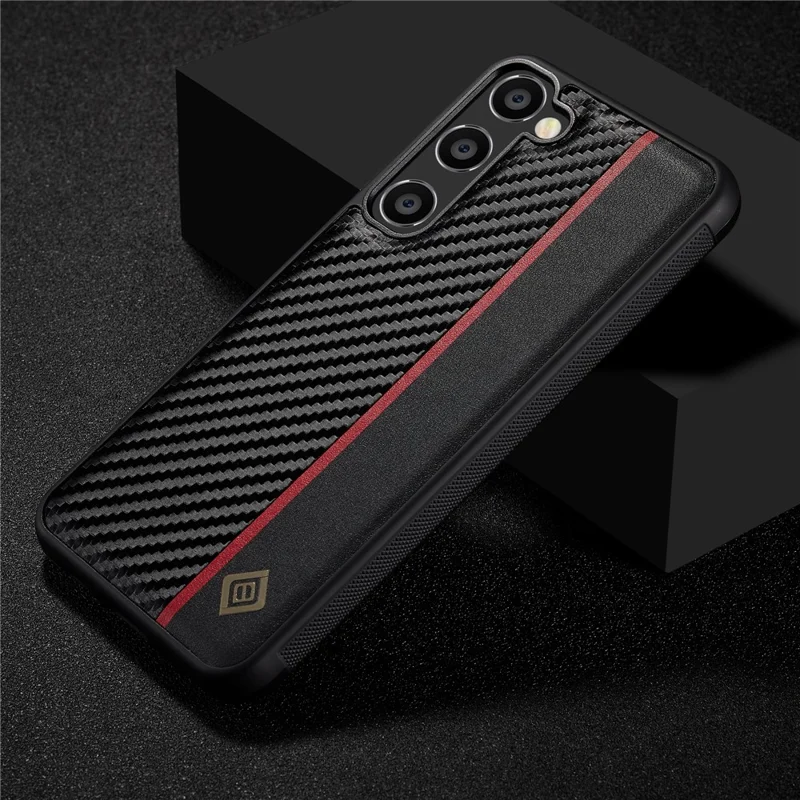 LC.IMEEKE voor Samsung Galaxy A15 5G / A15 4G telefoonhoesje met koolstofvezelstructuur beschermend hoesje