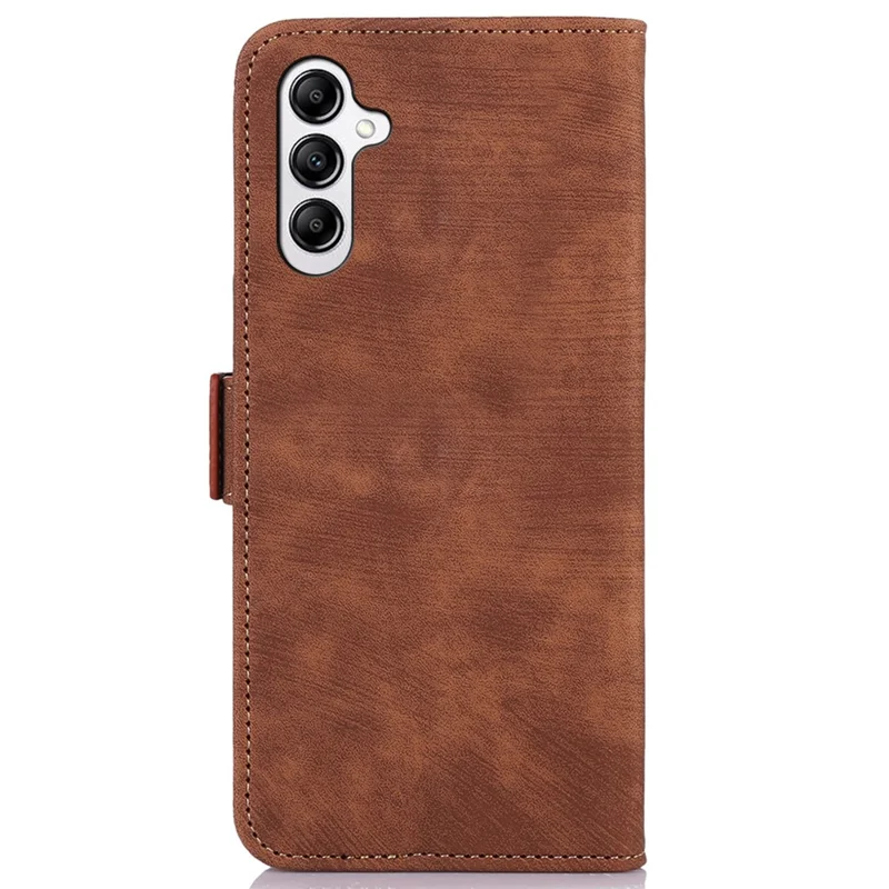 ABEEL For Samsung Galaxy A35 5G Phone Case Vintage PU Leather Wallet Flip Cover Protector - Brown
