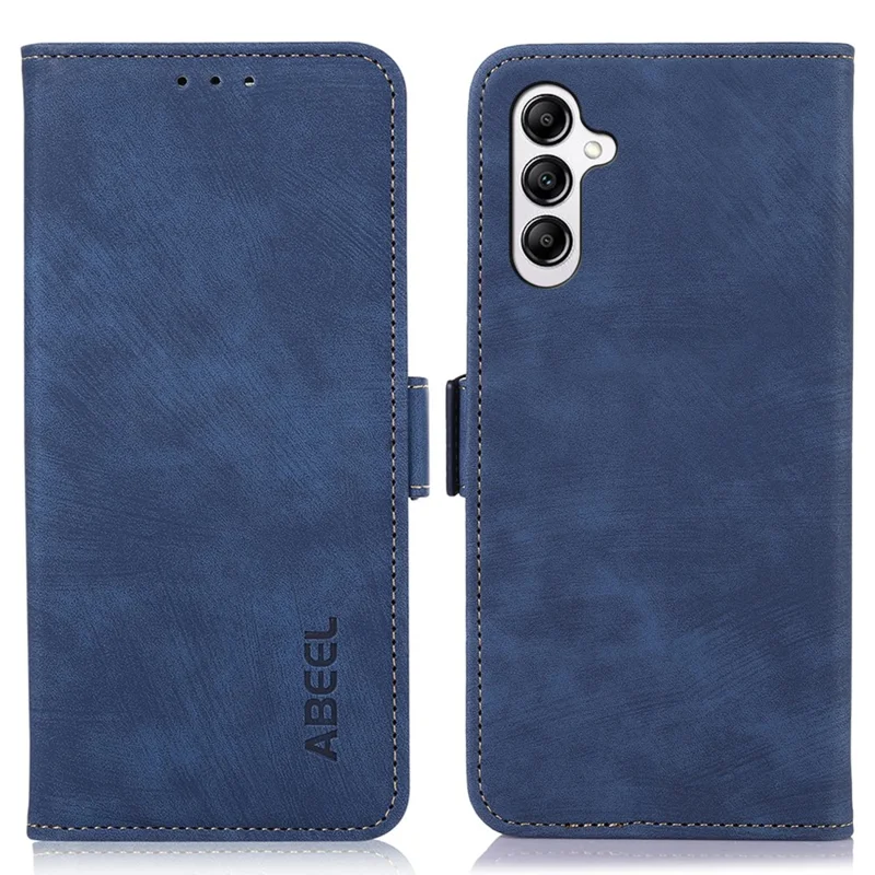 ABEEL For Samsung Galaxy A35 5G Phone Case Vintage PU Leather Wallet Flip Cover Protector - Blue