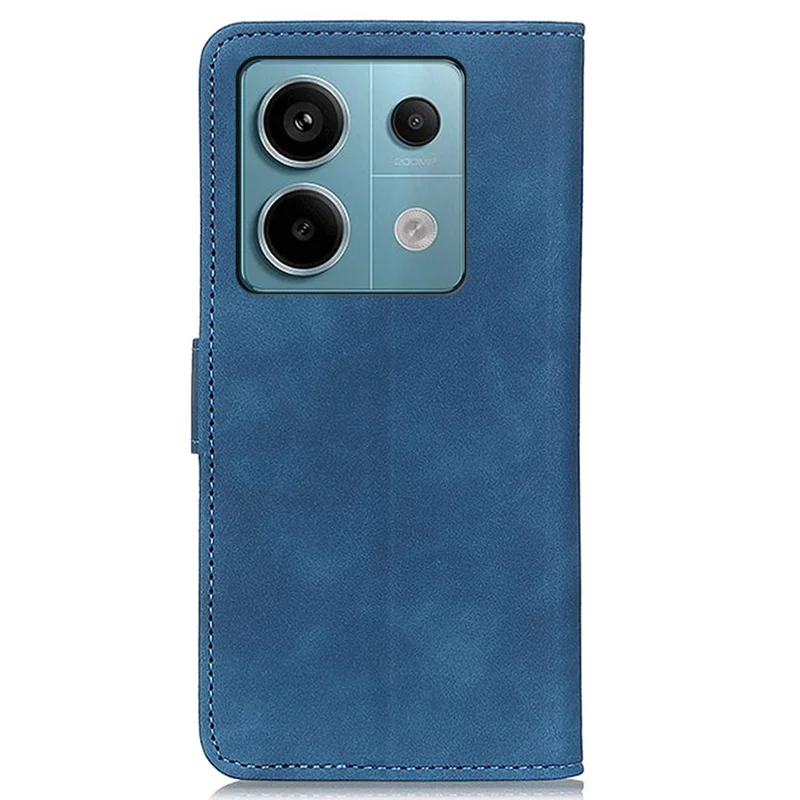 KHAZNEH For Xiaomi Redmi Note 13 Pro 5G / Poco X6 5G Case Retro PU Leather Cell Phone Cover - Blue