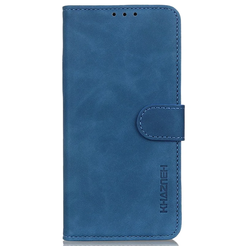KHAZNEH For Xiaomi Redmi Note 13 Pro 5G / Poco X6 5G Case Retro PU Leather Cell Phone Cover - Blue