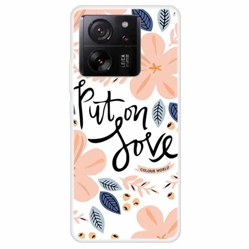 For Xiaomi 13T  /  13T Pro  /  Redmi K60 Ultra TPU Case Pattern Printing Phone Protective Cover - Put on Love