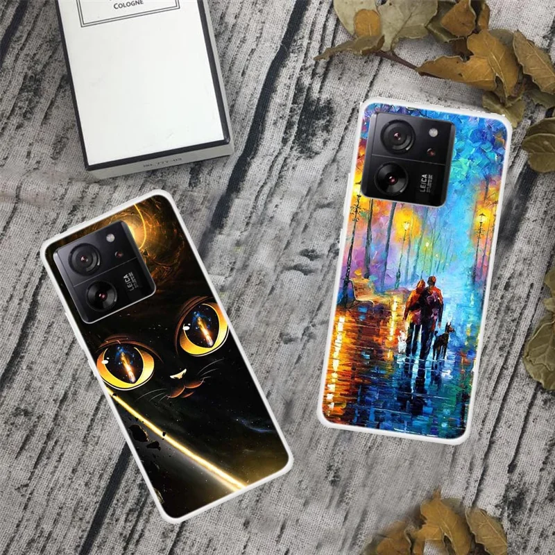 For Xiaomi 13T  /  13T Pro  /  Redmi K60 Ultra TPU Case Pattern Printing Phone Protective Cover - Colorful Flowers