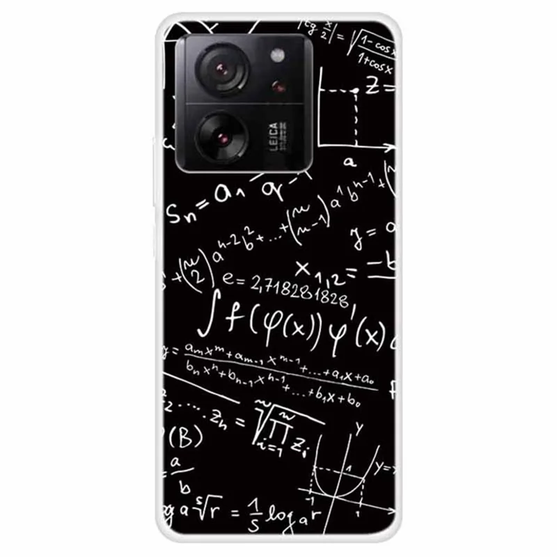 For Xiaomi Redmi K60 Ultra  /  13T  /  13T Pro Case Pattern Printing Soft TPU Phone Protective Cover - Mathematical Formula