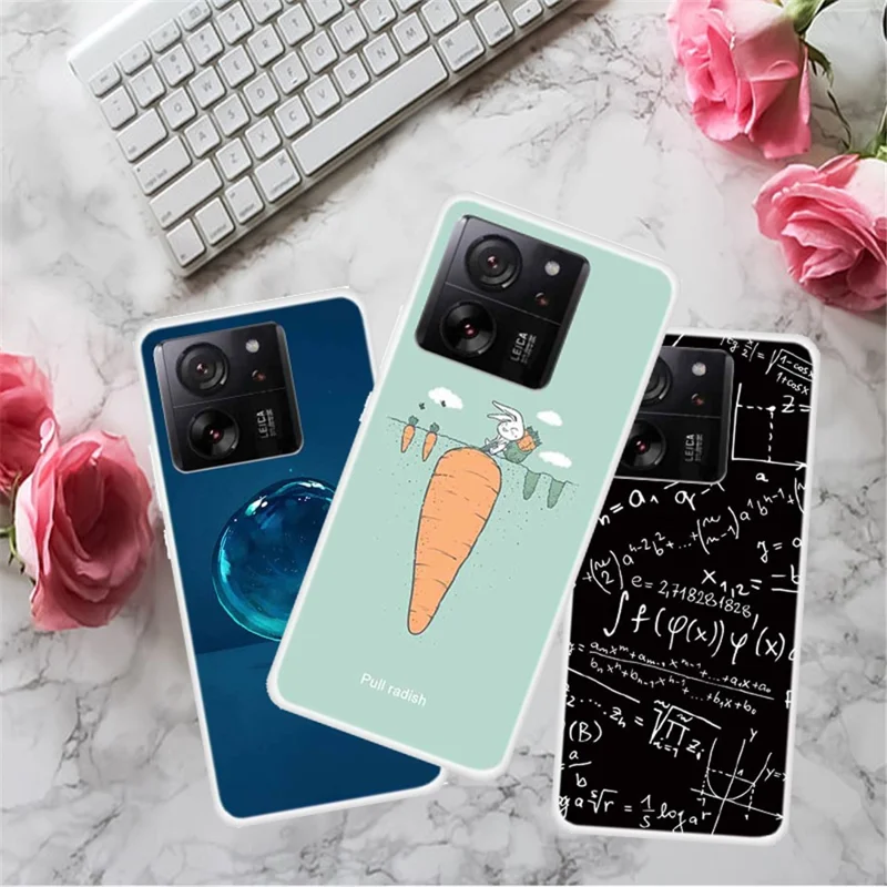 For Xiaomi Redmi K60 Ultra  /  13T  /  13T Pro Case Pattern Printing Soft TPU Phone Protective Cover - Moonlight Lakeside