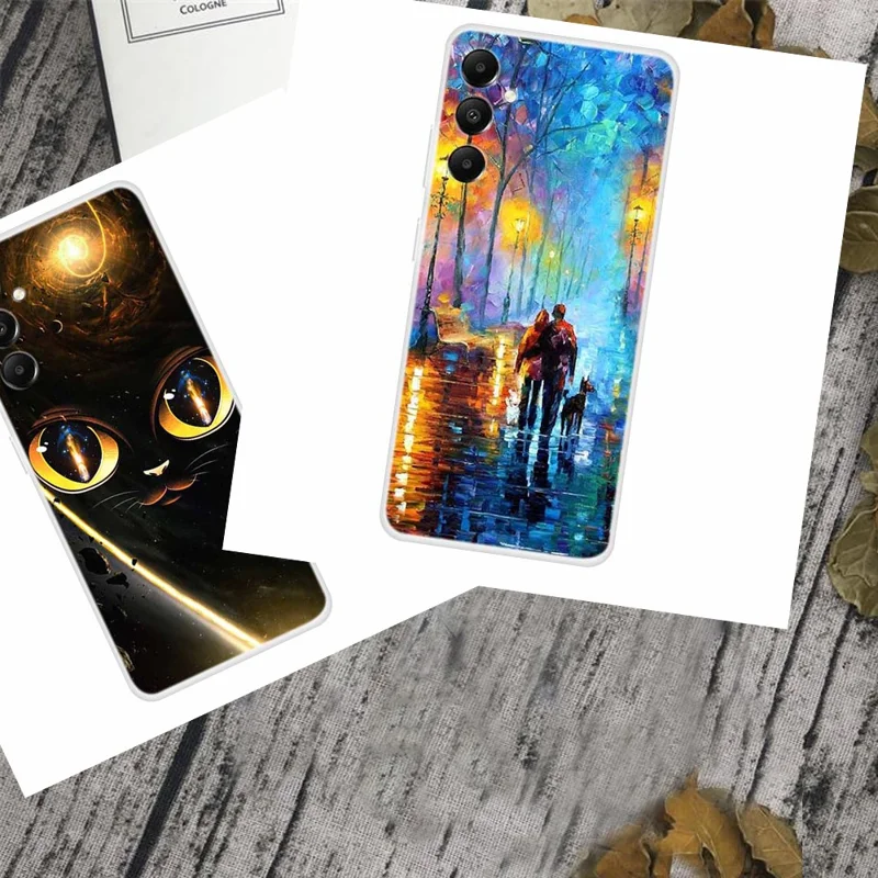 For Samsung Galaxy A05s 4G Case Pattern Printing Soft TPU Mobile Phone Back Cover - Stars and Girl