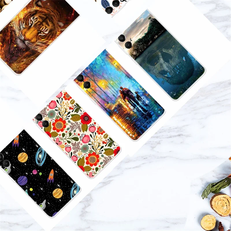 For Samsung Galaxy A05s 4G Case Pattern Printing Soft TPU Mobile Phone Back Cover - Skull Mountain