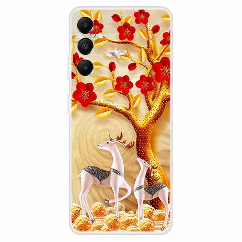 For Samsung Galaxy A05s 4G Case Pattern Printing Soft TPU Mobile Phone Back Cover - Sika Deer