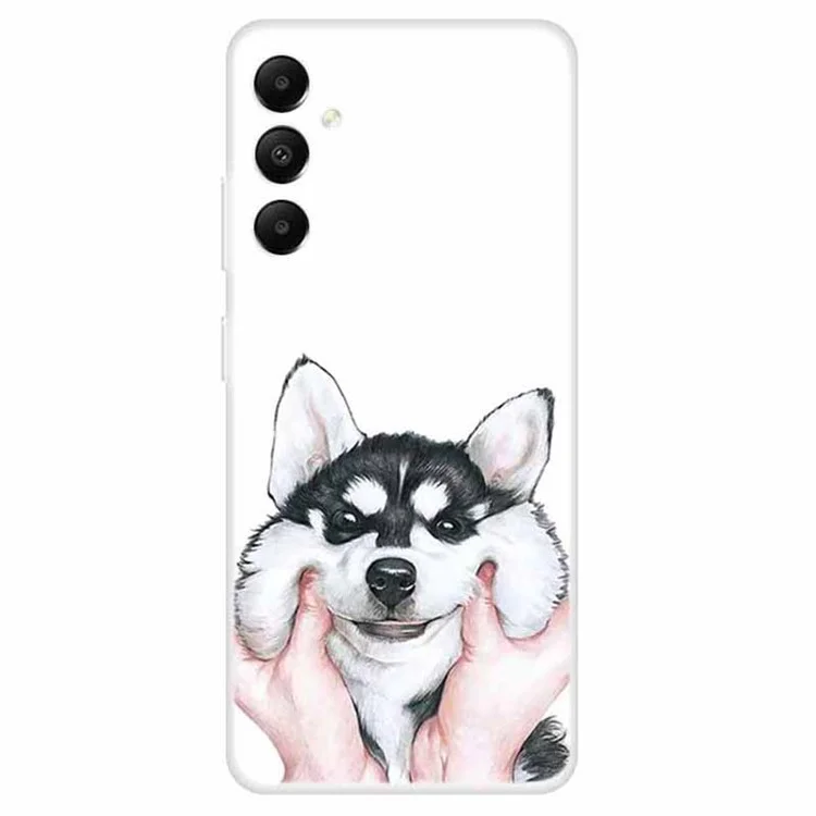 For Samsung Galaxy A05s 4G Back Case Drop-proof TPU Cell Phone Cover with Pattern Printing - Husky
