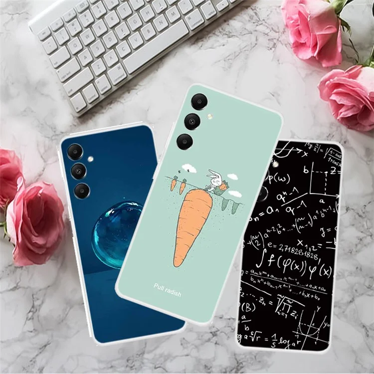 For Samsung Galaxy A05s 4G Back Case Drop-proof TPU Cell Phone Cover with Pattern Printing - Husky