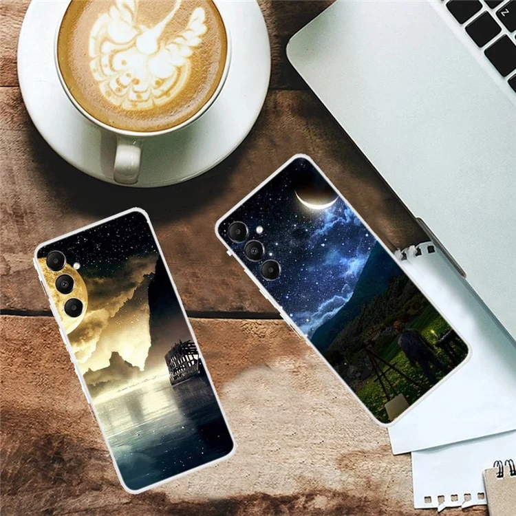 For Samsung Galaxy A05s 4G Back Case Drop-proof TPU Cell Phone Cover with Pattern Printing - Husky
