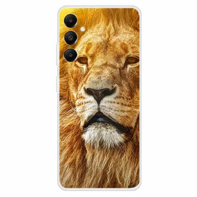 For Samsung Galaxy A05s 4G Case Pattern Printing Soft TPU Phone Back Cover - Lion
