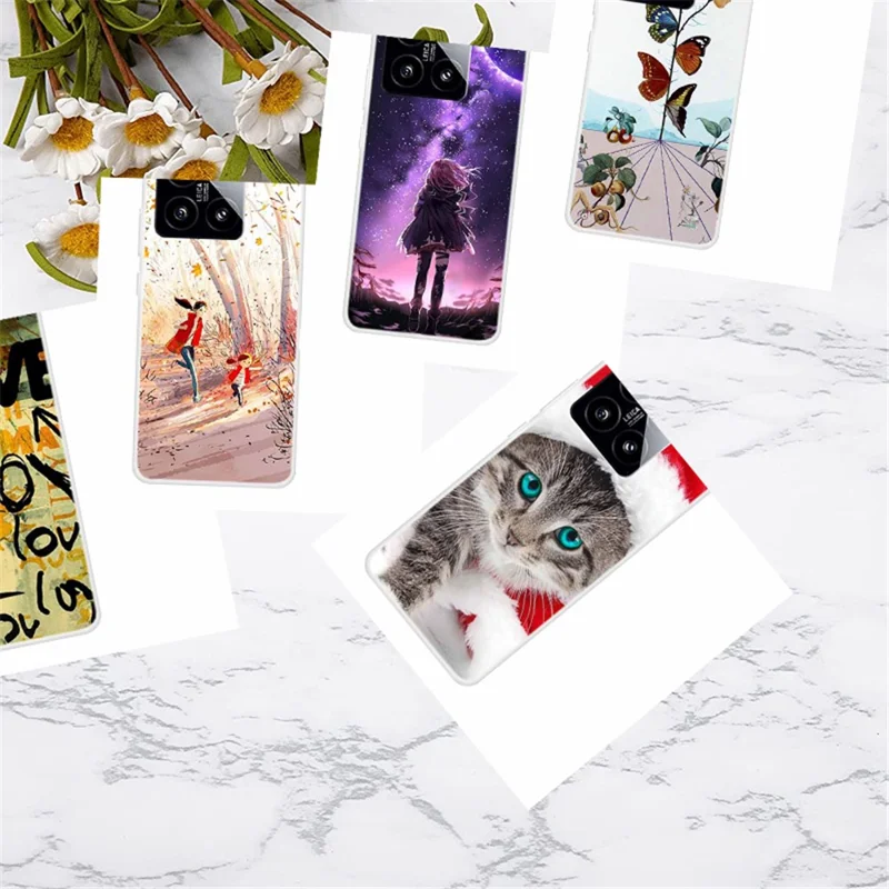 For Xiaomi 14 TPU Cover Pattern Printing Anti-scratch Mobile Phone Case Protector - Interstellar
