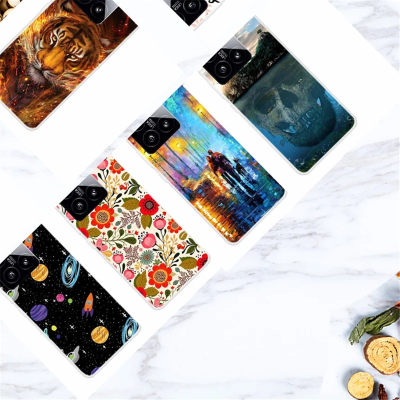 For Xiaomi 14 TPU Cover Pattern Printing Anti-scratch Mobile Phone Case Protector - Interstellar