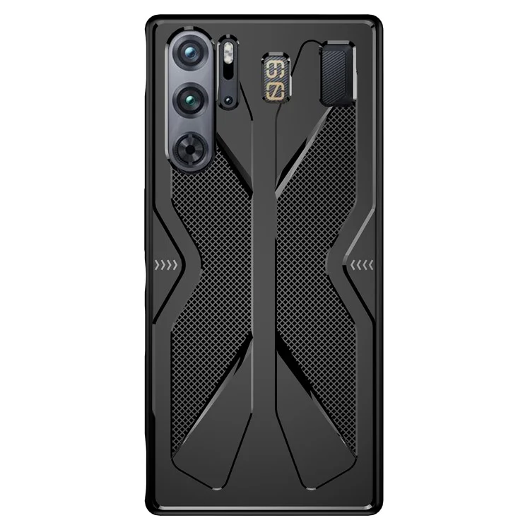 Pour ZTE nubia Red Magic 9 Pro 5G / 9 Pro+ 5G Coque Anti-chute Soft TPU Housse de Protection Arrière - Noir