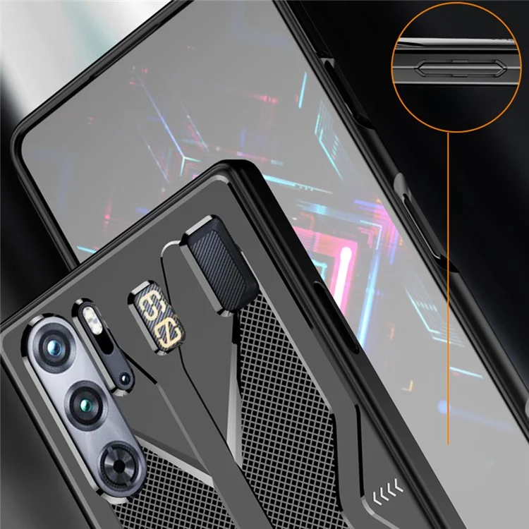 Pour ZTE nubia Red Magic 9 Pro 5G / 9 Pro+ 5G Coque Anti-chute Soft TPU Housse de Protection Arrière - Noir