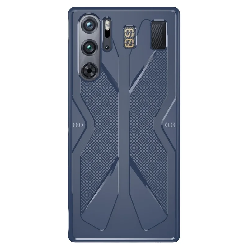 For ZTE nubia Red Magic 9 Pro 5G / 9 Pro+ 5G Case Anti-drop Soft TPU Phone Back Cover - Navy Blue