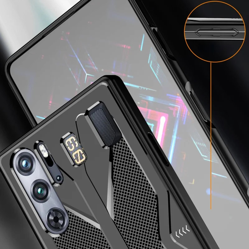 For ZTE nubia Red Magic 9 Pro 5G / 9 Pro+ 5G Case Anti-drop Soft TPU Phone Back Cover - Navy Blue