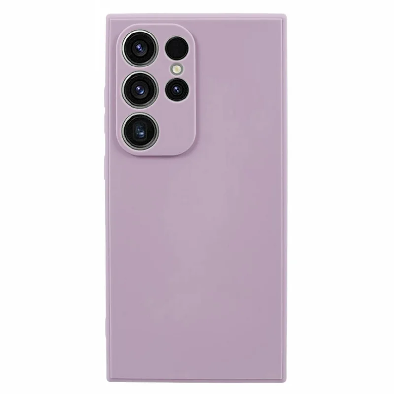 For Samsung Galaxy S24 Ultra TPU Case Straight Edge Protective Phone Cover - Purple