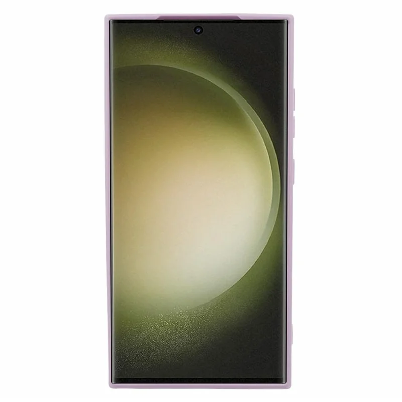 For Samsung Galaxy S24 Ultra TPU Case Straight Edge Protective Phone Cover - Purple