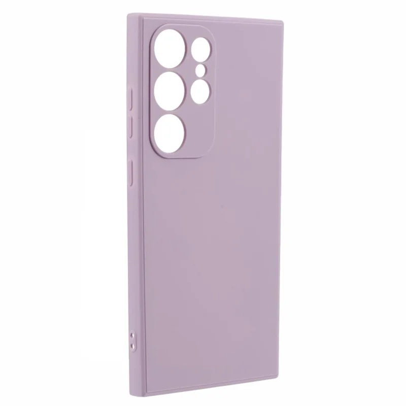 For Samsung Galaxy S24 Ultra TPU Case Straight Edge Protective Phone Cover - Purple
