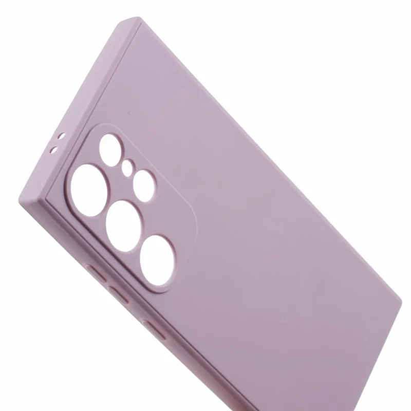 For Samsung Galaxy S24 Ultra TPU Case Straight Edge Protective Phone Cover - Purple