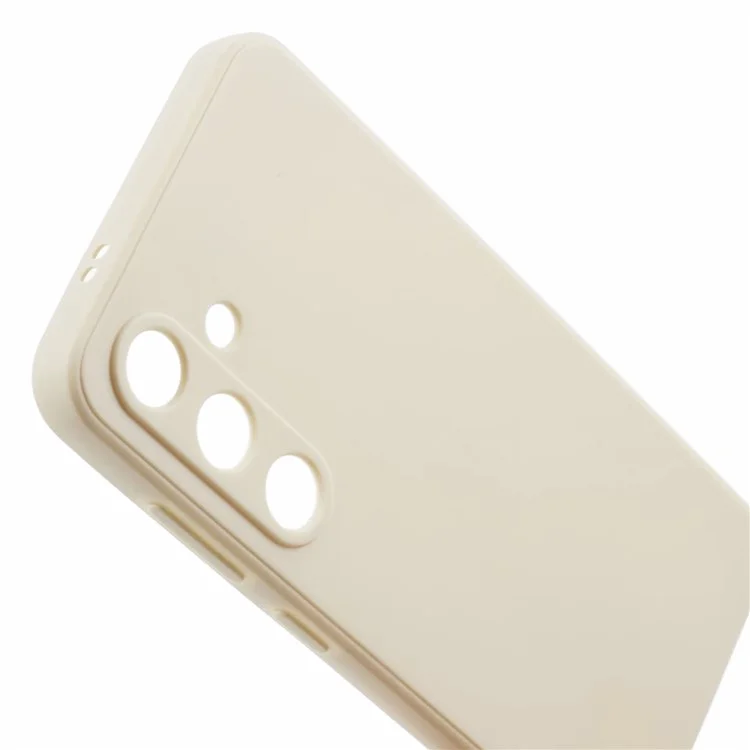 For Samsung Galaxy S24 TPU Case Straight Edge Camera Protection Phone Cover - White