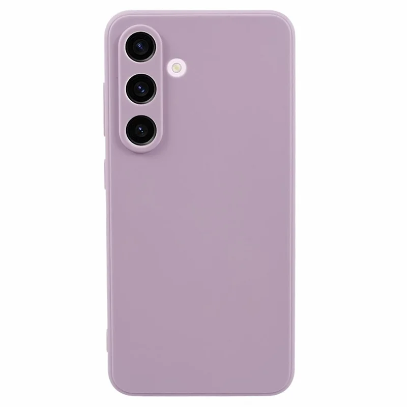 For Samsung Galaxy S24 TPU Case Straight Edge Camera Protection Phone Cover - Purple