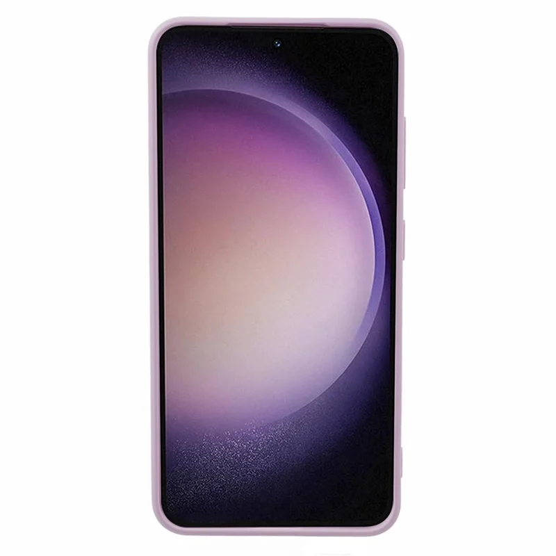 For Samsung Galaxy S24 TPU Case Straight Edge Camera Protection Phone Cover - Purple