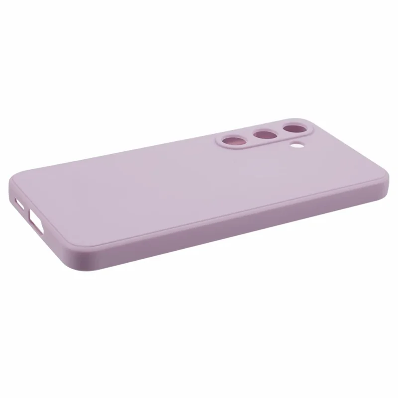 For Samsung Galaxy S24 TPU Case Straight Edge Camera Protection Phone Cover - Purple